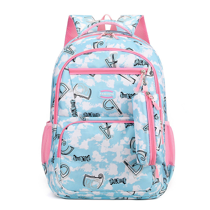 Unisex Kids School Bag With Pencil Case