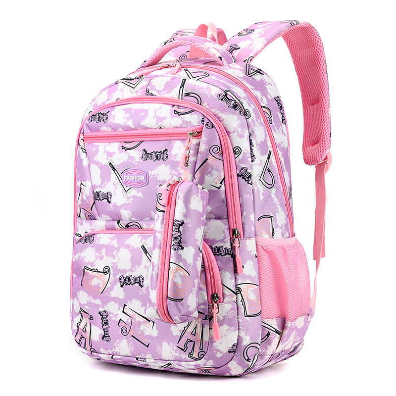 Unisex Kids School Bag With Pencil Case