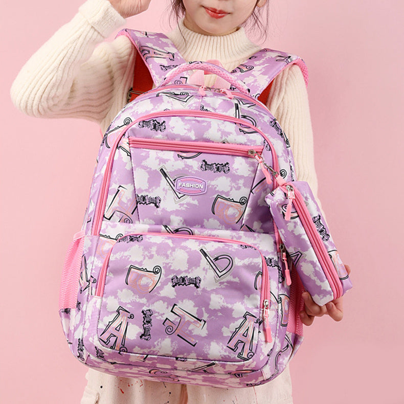 Unisex Kids School Bag With Pencil Case